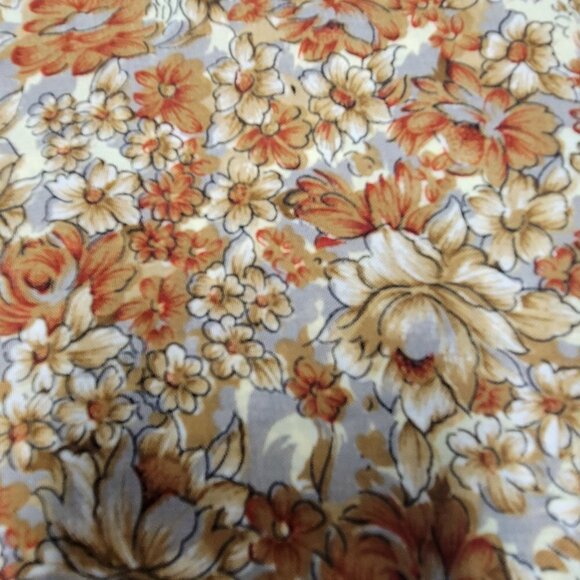 Beige Brown Tan Saree - Unstitched- NEW ! - Picture 5 of 9